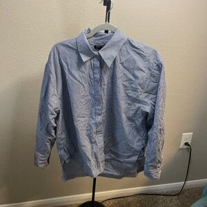 Blue and White Banana Republic Button Down, Size M.